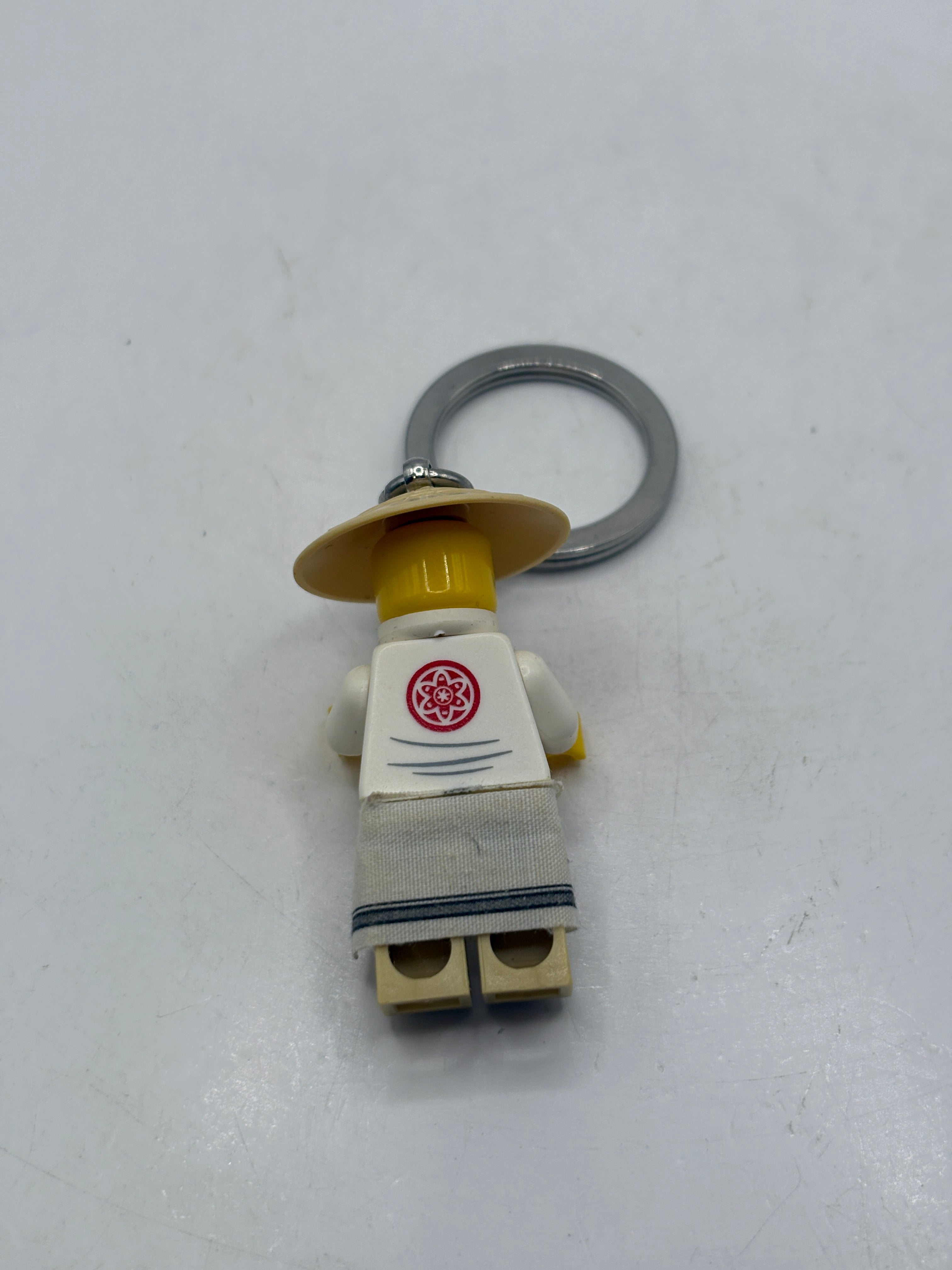 LEGO Ninjago Movie Master Wu Keychain Figure White Old Man Sensei Teacher
